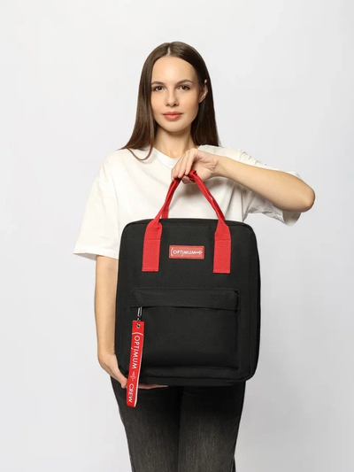 Рюкзак Сумка Чемодан ручная кладь 36x30x27 Optimum Pobeda RL, черный