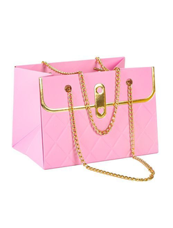 Пакет-сумочка "Сумка с цепочкой" Размер S 15*10,5*10см Маджента