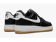 Nike Air Force 1 Low Black Gum (Экокожа) сзади