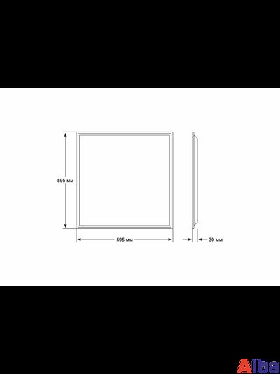 Светодиодная панель с равномерной засветкой Saffit-35