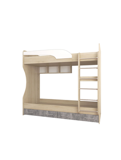 акрил белый/ателье светлое/дуб сонома