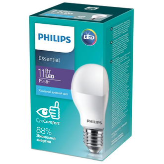 Лампа светодиодная Philips ESS LED Bulb 11W E27 6500K 230V 1CT/12RCA