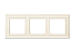 Jung EPD483 ECO profi Deco, Рамка 3 поста, слоновая кость