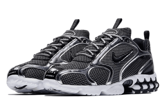 Nike Air Zoom Stussy Spiridon X Cage 2 Black (Черные) сбоку