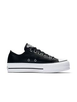 Кеды Converse All Star Lift Leather черные низкие кожаные