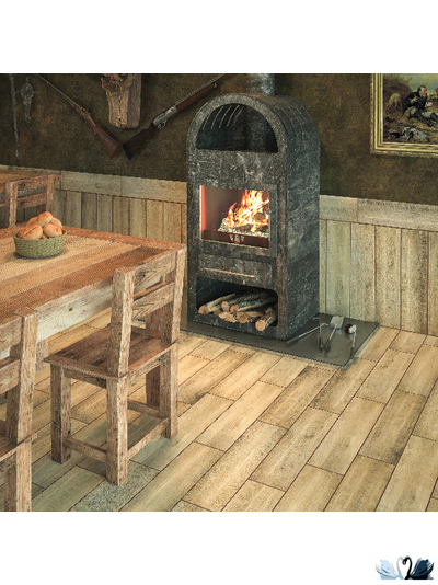 Керамогранит Belani Дуб палевый 14,7х59,4 см матовый Береза керамика