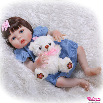 Кукла реборн — девочка "Алиса" 55 см