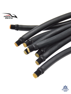 Тяги (тяжи) парные 20см- 16мм Keep Diving черный c зацепом