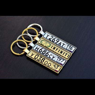 ЗАГОТОВКА ГОС. НОМЕР АВТО «ПРЕМИУМ» С БОРТИКАМИ — ЧЁРНЫЙ НИКЕЛЬ. 10,9 х 51,7 мм.