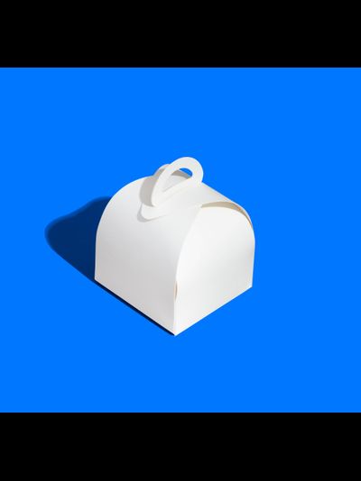 Упаковка сборная кондитерская с/р (белая), 100*100*100мм