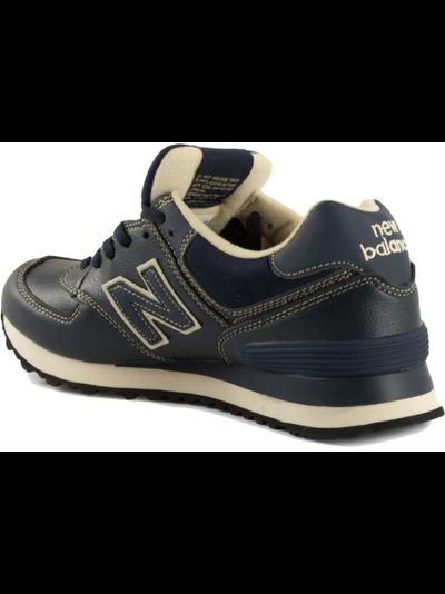 New Balance 574 Black Blue Leather