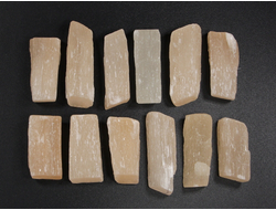 Селенит персиковый, оранжевый в ассортименте, Россия (27-37 мм, 6-8 г) №27476