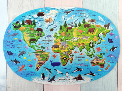 Фигурный пазл "Планета Земля"