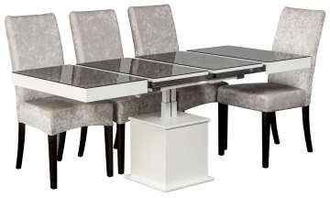 Стол-трансформер Optimata 302 BL SJ (с черным стеклом)