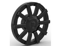 Wheel Cover 10 Spoke - for Wheel 18976, Black (18978b / 6107390 / 6253240)