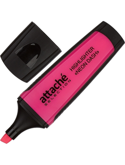 Маркер выделитель текста Attache Selection Neon Dash, 1-5мм, розовый