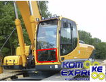 71Q6-02711, 71Q4-02710 Стекло лобовое нижнее Hyundai R180-9, R210-9, R250LC-9, R290LC-9, R300LC-9A,