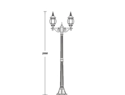Парковые светильники  America S Abg (h=2.0м)
