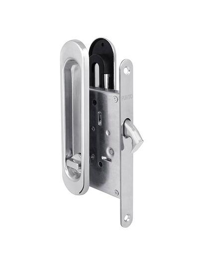 Защелка с ручками для раздвижных дверей Soft LINE Хром