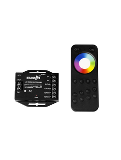 RGBW контроллер SR-RGBW-S-24A 12-24V (Seastar/RF/12-24V/24A/288-576W)