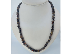 Бусы простые из темного янтаря