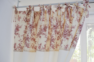 Шторы на завязках с птичками