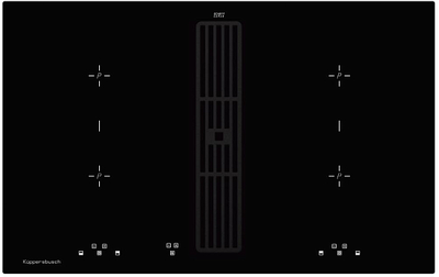 Индукционная варочная панель с вытяжкой Kuppersbusch KMI 8500.0 SR Black Velvet