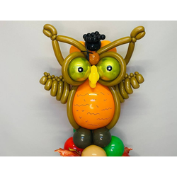 ФИГУРА ИЗ ВОЗДУШНЫХ ШАРОВ "УМНАЯ СОВА"