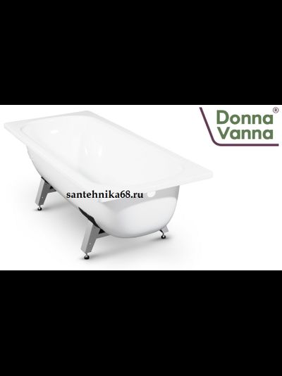 Стальная ванна &quot;DONNA VANNA&quot; Белая орхидея  с опорной подставкой 1.05 1.2 1.3 1.4 1.5 1.6 1.7 м