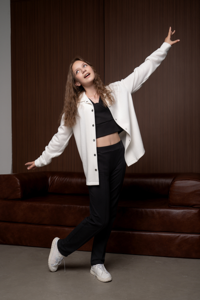 Брюки трикотажные со стрелкой