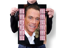 Календарь настенный Jean-Claude Van Damme, Жан-Клод Ван Дамм №16