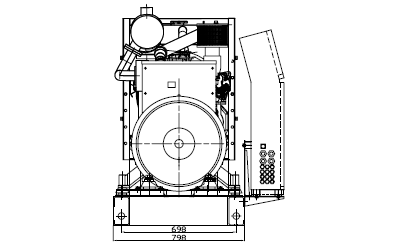 Судовой аварийный дизель генератор 64 кВт CCFJ64Y-W
