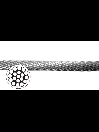 Трос нержавеющий 1х19 A4, 3 мм