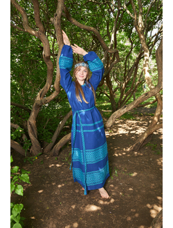 Платье "Ворожея" ручное ткачество