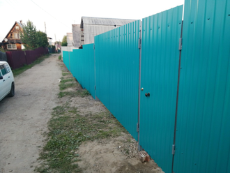 Забор из профлиста 0,45 мм Высота 1,5 м