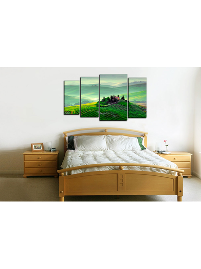 Модульная картина "Усадьба на холме"