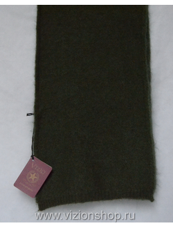 Зеленый вязаный шарф Вицио фото