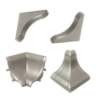 Комплект аксессуаров для плинтуса Korner LB-15 серый, бетон, долорес