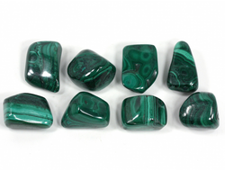 Малахит, галтовка в ассортименте, Конго (22-24 мм, 9-12 г) №27400