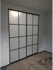 перегородка матовое стекло в клетку