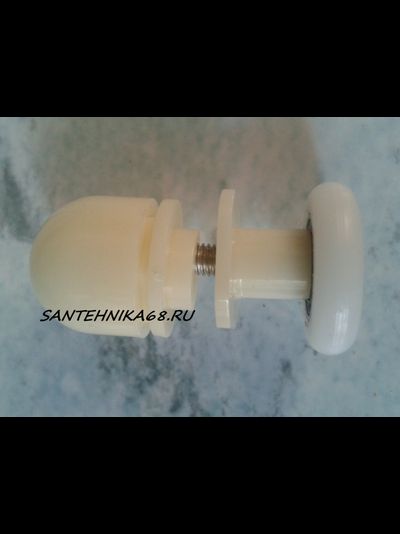 Ролик для душевой кабины эксцентрик одинарный пласт