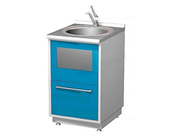 Тумба металлическая AR-04D (со «шторкой» для мусора)