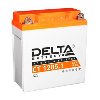 Аккумулятор 12В 5Ач Delta CT 1205.1, ОП, 119*60*129 мм