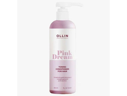 Ollin Professional PINK DREAM Тонирующий розовый кондиционер для волос, 500 мл