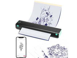 Термокопировальный беспроводной принтер AIMO M08F Wireless Tattoo Printer Black