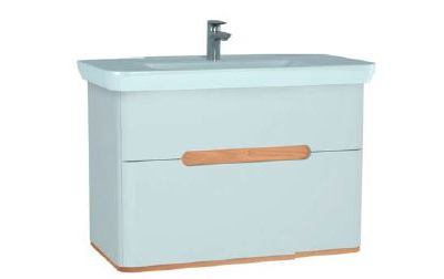 Шкаф VitrA Sento с раковиной, с 2 ящиками, 100 см, цвет матовый белый, 60826