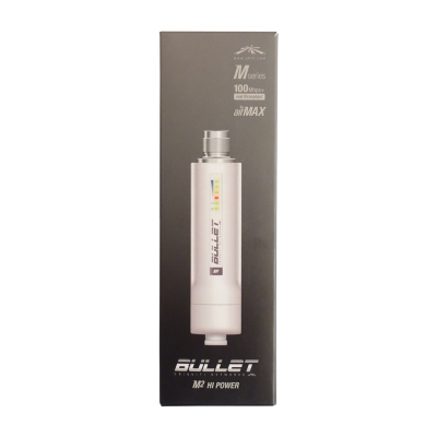 Уличная точка доступа WiFi Ubiquiti Bullet M2 HP (2.4 ГГц, 600 мВт) с питанием POE, без антенны, без БП.