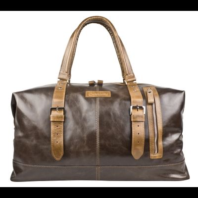 Кожаная дорожная сумка Campora Premium dark brown (арт. 
4019-52)