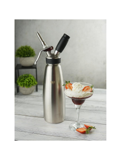 Сифон (кремер) для взбивания сливок 1,0 л (до +30°C), алюминий/нержавеющая сталь