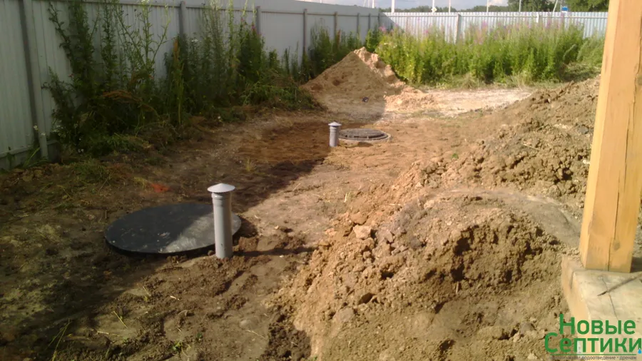 Установка септика Крот 2,4 (Решетниково, 2017)
